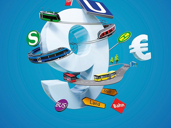 Bundesweites Kampagnenmotiv für das 9-Euro Ticket.
